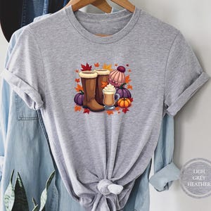 Fall Cow Girl Latte Shirt, Fall Shirt, Pumpkin Shirt, Fall Girl Shirt, Hello Pumpkin Shirt, Fall Vibes Shirt, Autumn Vibes Shirt