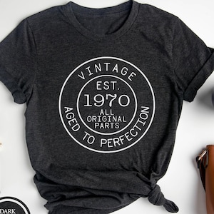 Vintage 1970, 55th Birthday T-Shirt, 55th Birthday Gift, 55th Birthday Party, Hello 55 Shirt, Hello Fifty Five T Shirt, Aged To Perfection