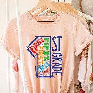 1st Grade Shirt, 1st Grader Shirt, 1st Grade Teacher Shirt, Hello First Grade Shirt, 1st Grade Squad Crew, Back To School Tshirt
