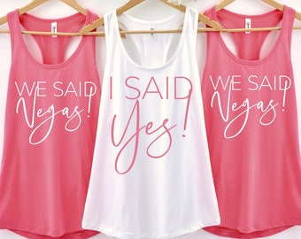 Vegas Bachelorette Party Tank Tops, Bridesmaid Shirts
