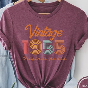 Vintage 1955 Shirt, 70th Birthday Tshirt, Vintage 1955 Birthday Shirt, 70th Birthday Gift for Men, 70th Birthday Gift for Women