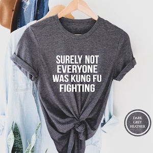 Surely Not Everybody Was Kung Fu Fighting Shirt, Kung Fu Shirt, Funny Fighting Tee, Sarcastic Shirt, Hilarious Saying Shirt, Karate Shirt