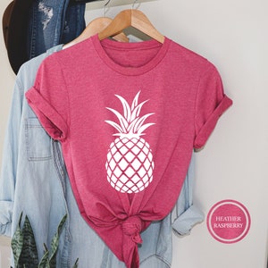Pineapple Shirt, Cute Pineapple T-Shirt, Summer Shirt, Fruit Shirt, Women&#39;s Graphic Tees, Foodie Shirt, Pineapple Lover Shirt, Gift For Her