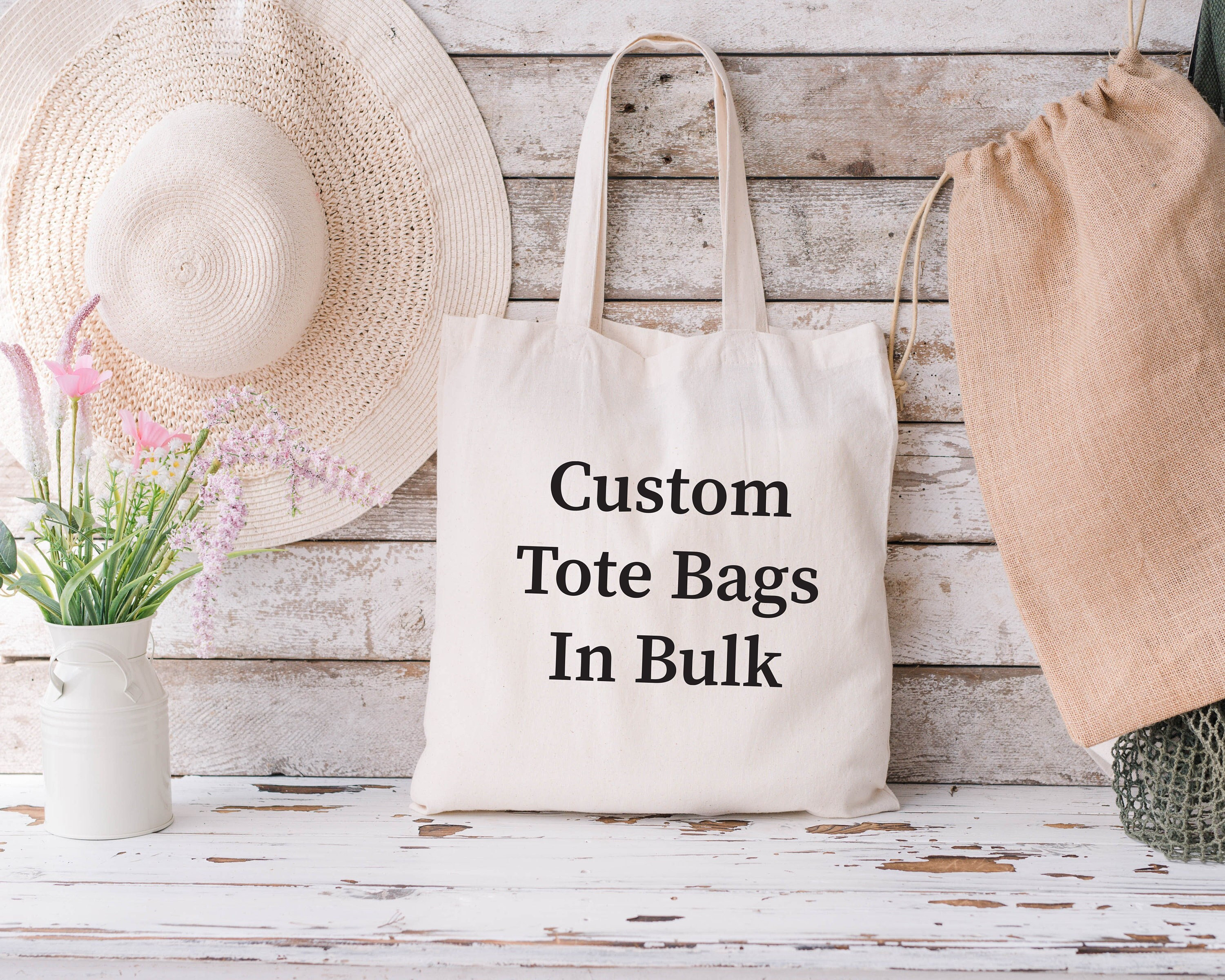 Custom Tote Bags in Bulk Custom Text Bag Promotional Tote 