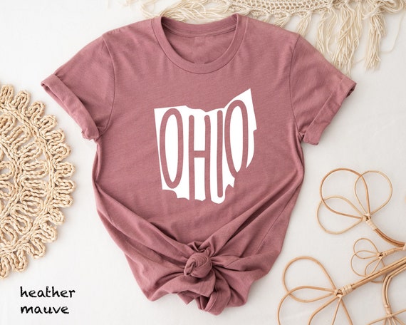 Ohio State Shirt, Ohio State Map Shirt, Ohio Travel Gifts, Ohio Locals Tee, Home State T-shirt, Ohio Map Silhouette Tee, Ohio State
