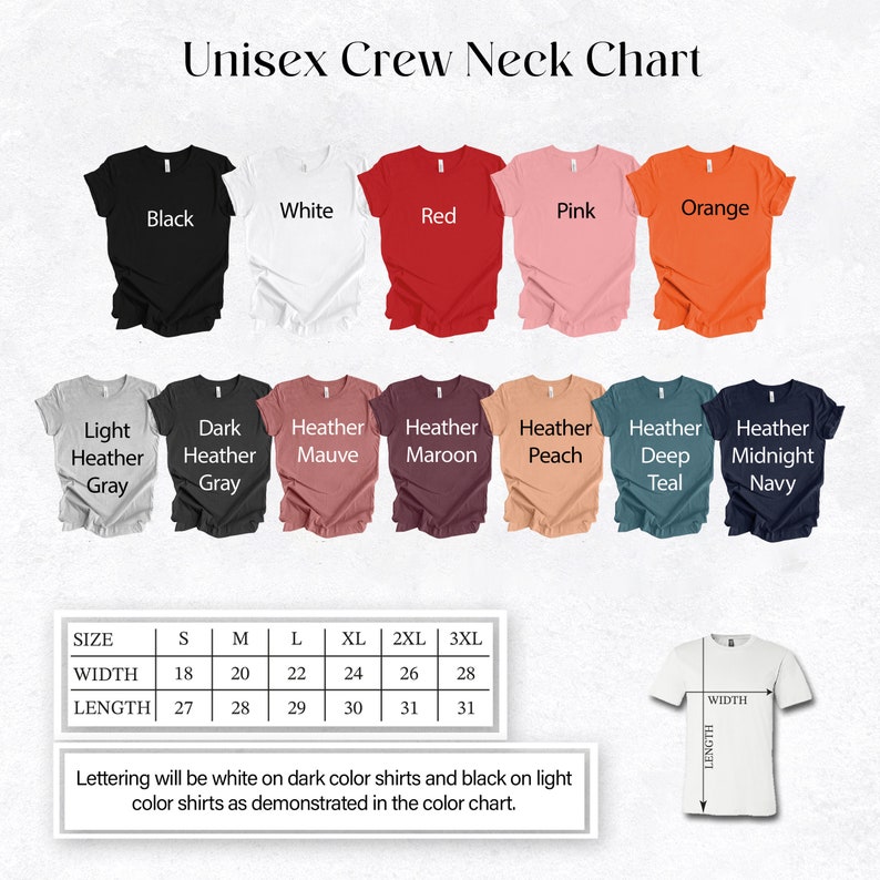 a white shirt with different colors and sizes