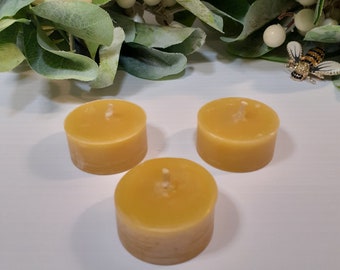 Blue Bee Beeswax Tealight Refill