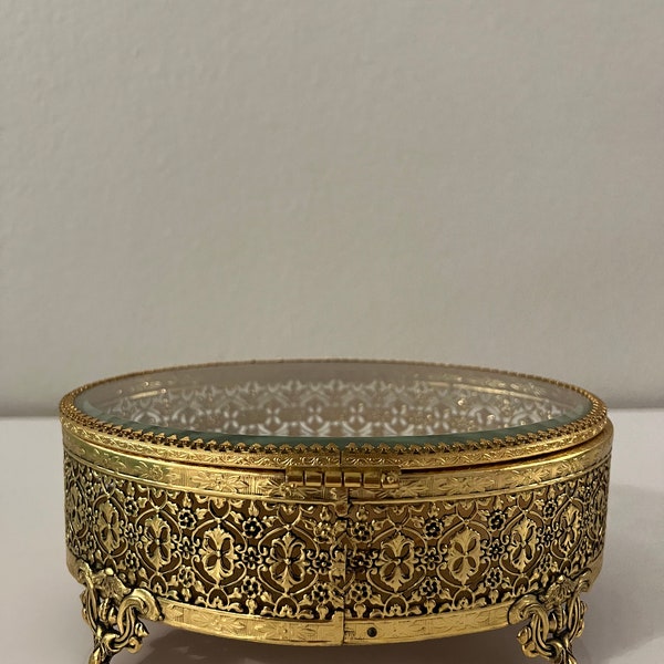 Brass Jewelry Box Etsy