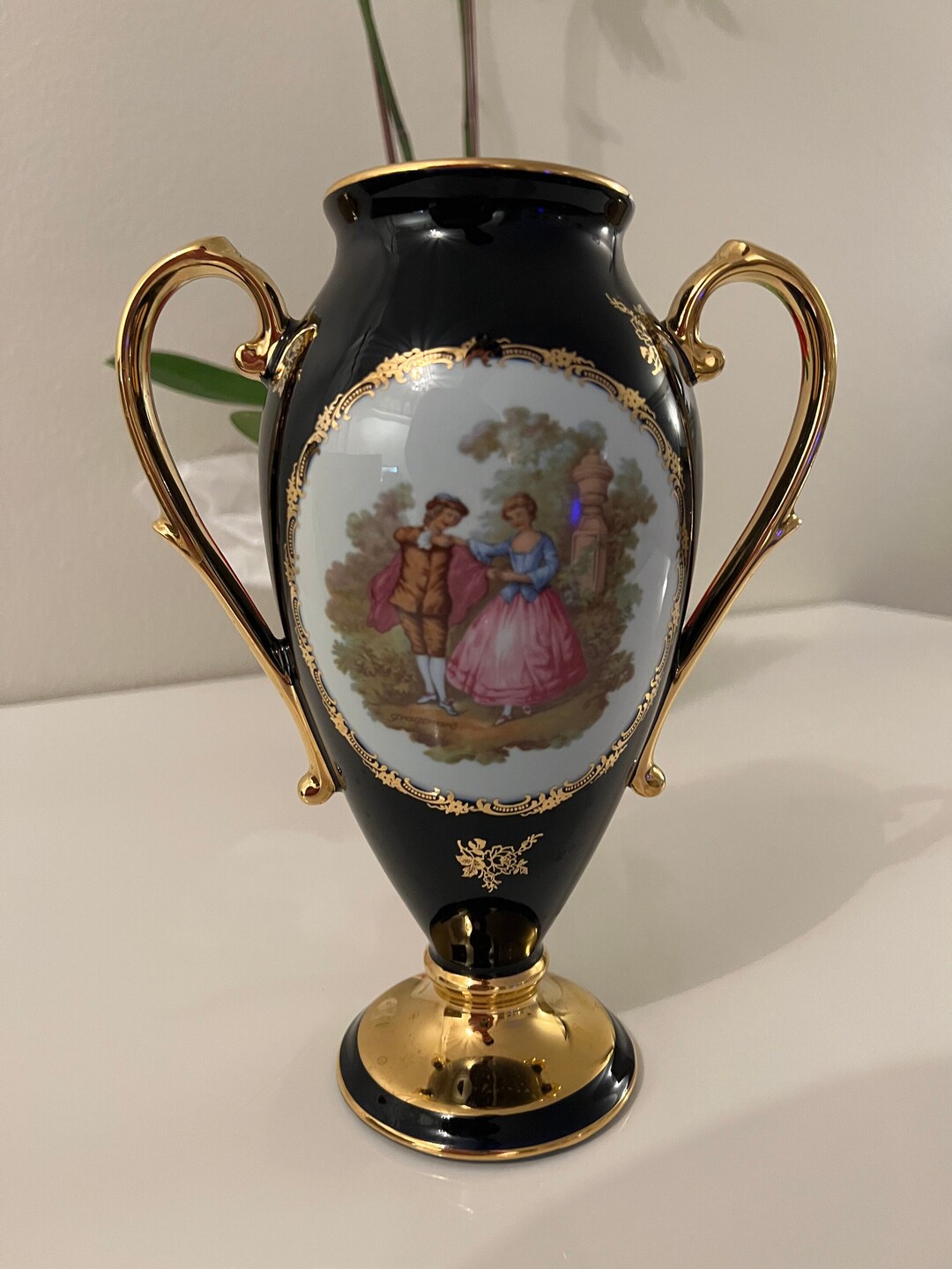 Limoges Castel France Vase Etsy