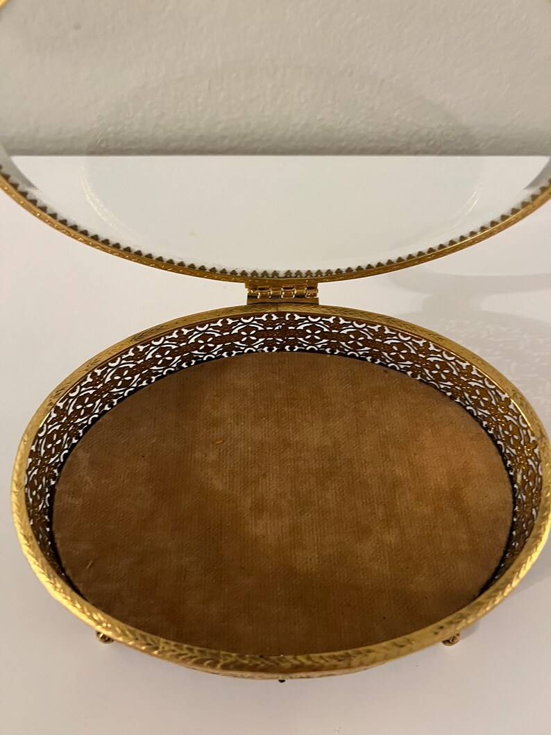 Vintage Brass Jewelry Box Etsy