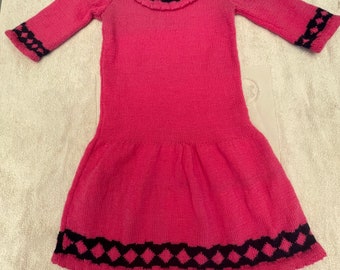 pink sweater dress for girl