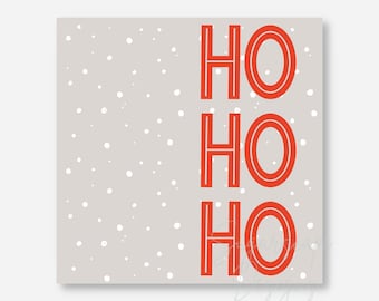 Ho Ho Ho 2"x2" INSTANT DIGITAL DOWNL0AD tag