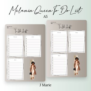 Simple To Do List- Melanin Queen Version