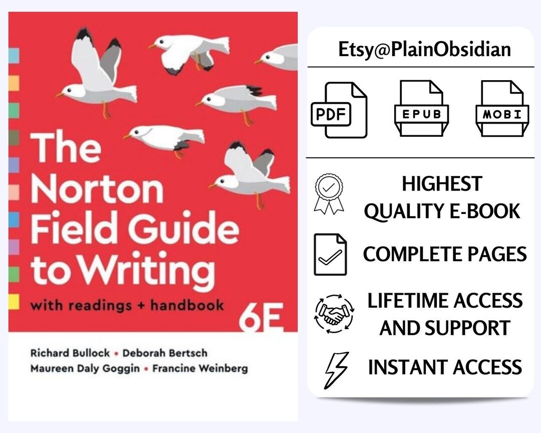 Norton Field Guide to Writing With Readings and Handbook 6th Edition Etsy
