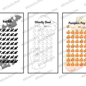 Halloween Savings Challenges, Digital Savings Challenge, Savings Tracker, Budget Tracker, Money Challenge
