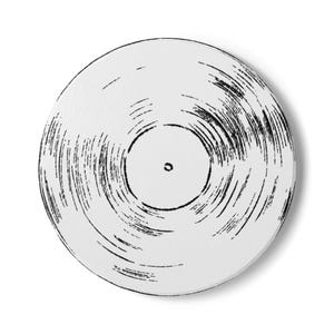 Vintage Vinyl Record Ceramic Coaster | Retro Home Decor, Gift for Music Lovers, Housewarming, Kitchen Accessory, Barware