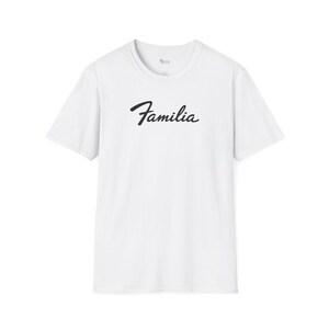 Familia in Fender Letters Script Tee | T-Shirt image 6