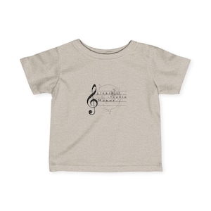 Cute Music Lover&#39;s Infant Jersey Tee, Baby Music Shirt, Toddler Music Gift, Musical Baby Outfit, Music Pun, baby pun