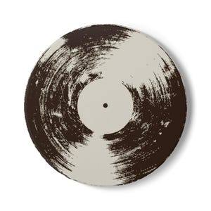 Retro Vinyl Record Ceramic Coaster, Music Lover Gift, Home Bar Decor, Housewarming, Coffee Table Accessory, Vintage Style Coaster