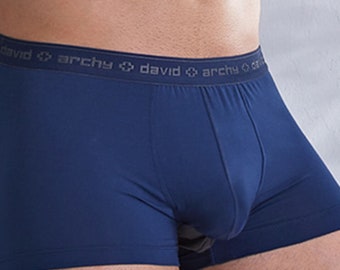 Underwear Comfort navy boxer Brief size S 30-34size gay int Lad Separate Modal Dual Pouch Trunks New david archy