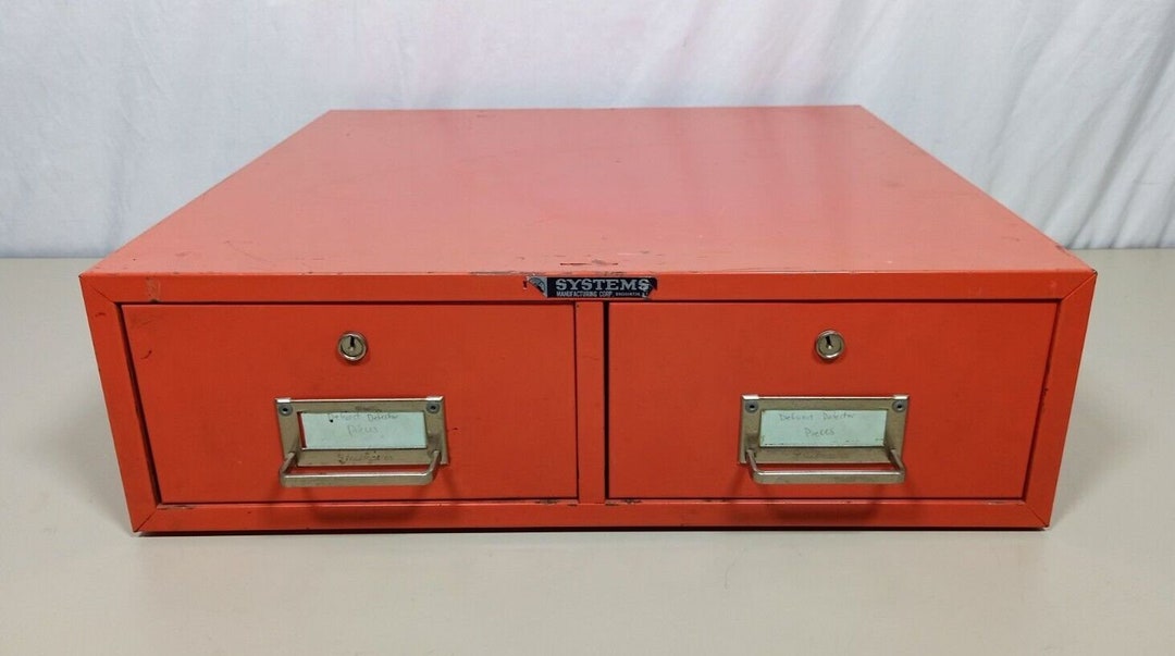 Vintage Steelmaster 2 Drawer Metal File Index Card Etsy