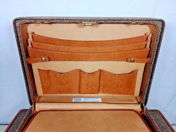 Vintage Lot of 4 Hartmann Tweed & Leather Luggage… - image 10