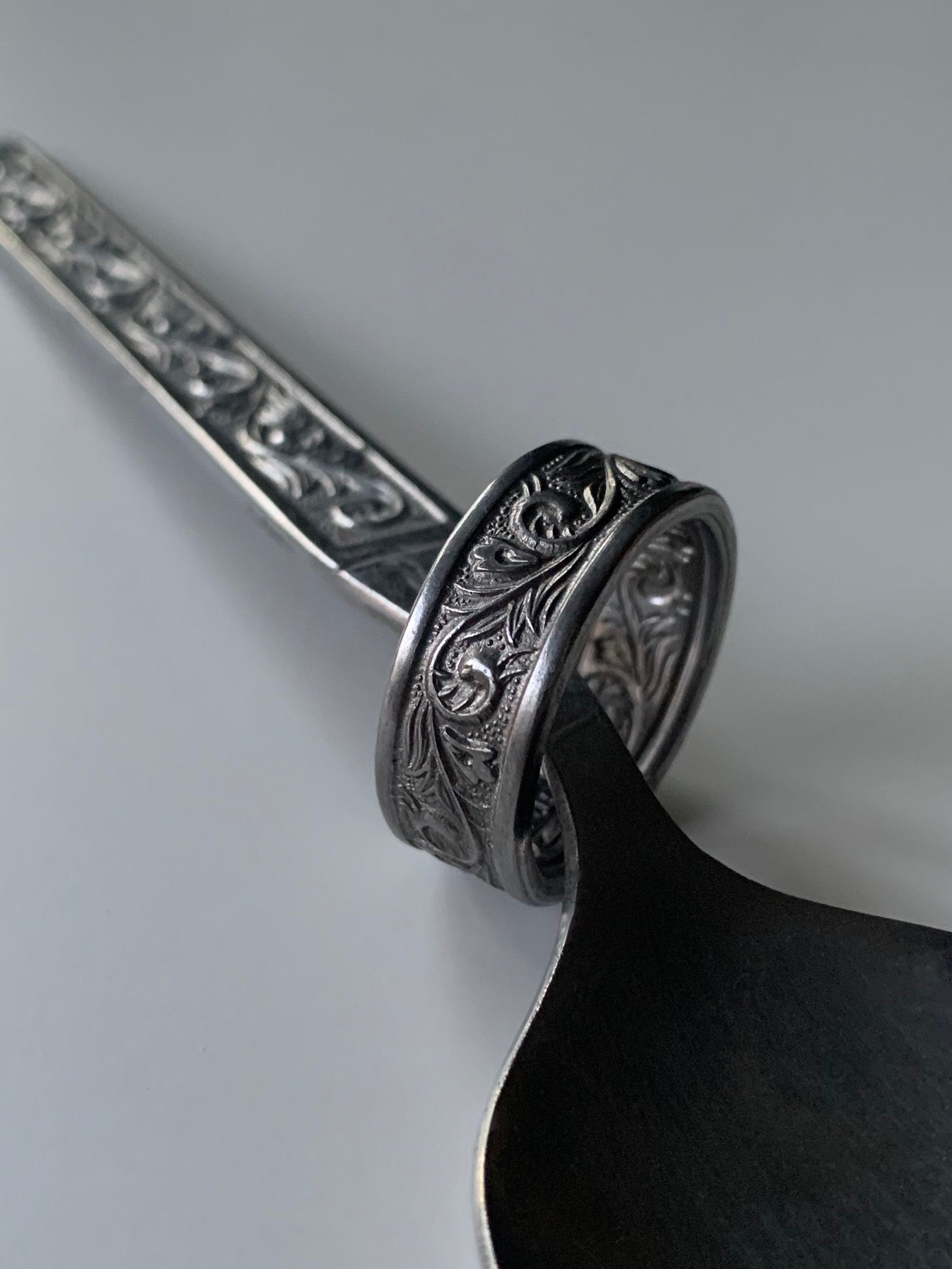 Spoon Ring - Custom Size Recycled Vintage Handmade Jewellery - Etsy