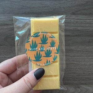 aloe and agave wax melt