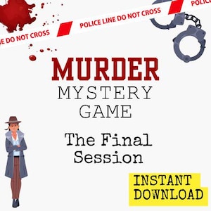 Printable Forensic Detective Game for Adults – Cold Case Investigation Party Kit, True Crime Puzzle Night, Digital Download