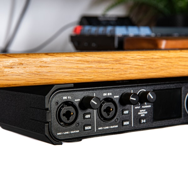 Motu M2 & M4 Stand - Under Desk Mount for Musician, Streamer, and Gamer