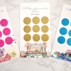 LOVE! Scratch and Save Challenge A6 and A5 sizes | Mother, Father or Grandparents | Help Children Save for those Special Days