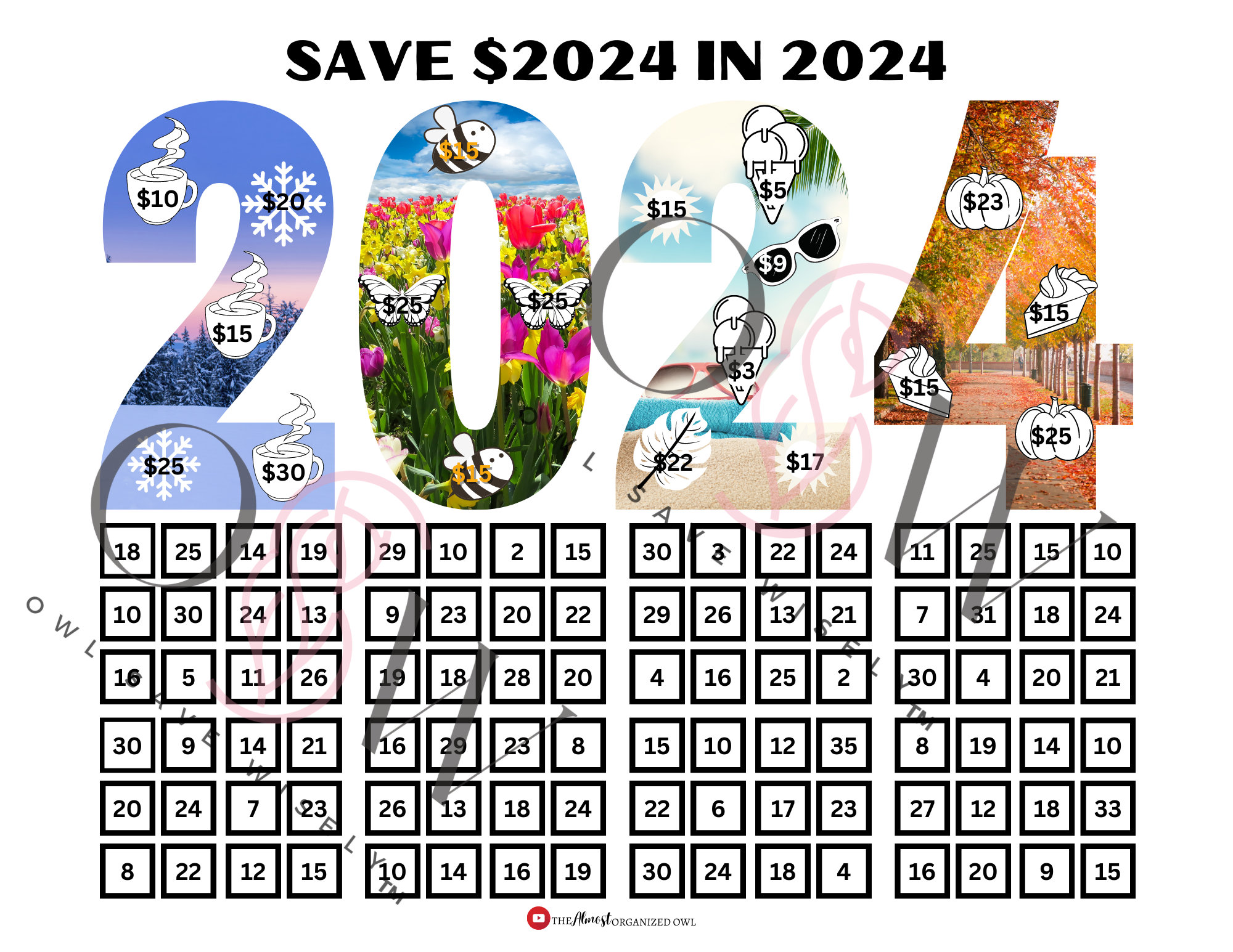 Save 2025 in 2025 Savings Challenge Printable PDF DIGITAL Etsy UK
