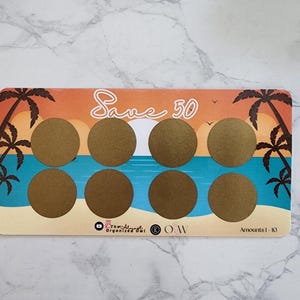 Save 50 Sonnenuntergang am Strand kratzen und speichern Herausforderung | A6 Größe Spar-Challenge | Urlaub, Reise, Sommer | Sparen Sie Bargeld mit niedrigem Einkommen
