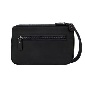 Bolso de mano de cuero Crazy Horse hecho a mano, bolso de mano con correa de cuero para teléfono con diseño de Europa, billetera larga con cremallera, bolso de mano de piel de vaca, 1285-ZS