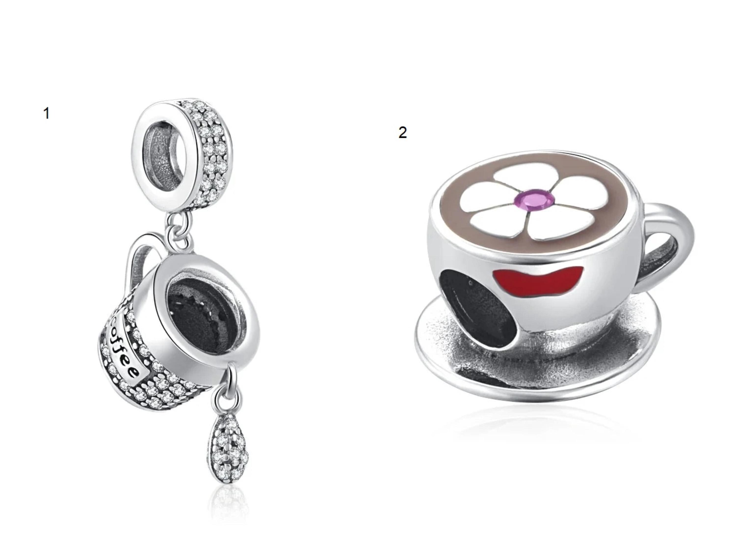 Perles En Argent Sterling 925 Avec Zirconium - Clips Pour Bracelets Et Colliers - Cadeau Femme Fille