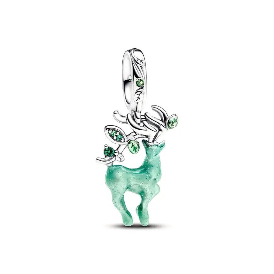 Charm Colgante Corazón Con Oso Plata 925 Tipo Pandora | Cuotas Sin Interés