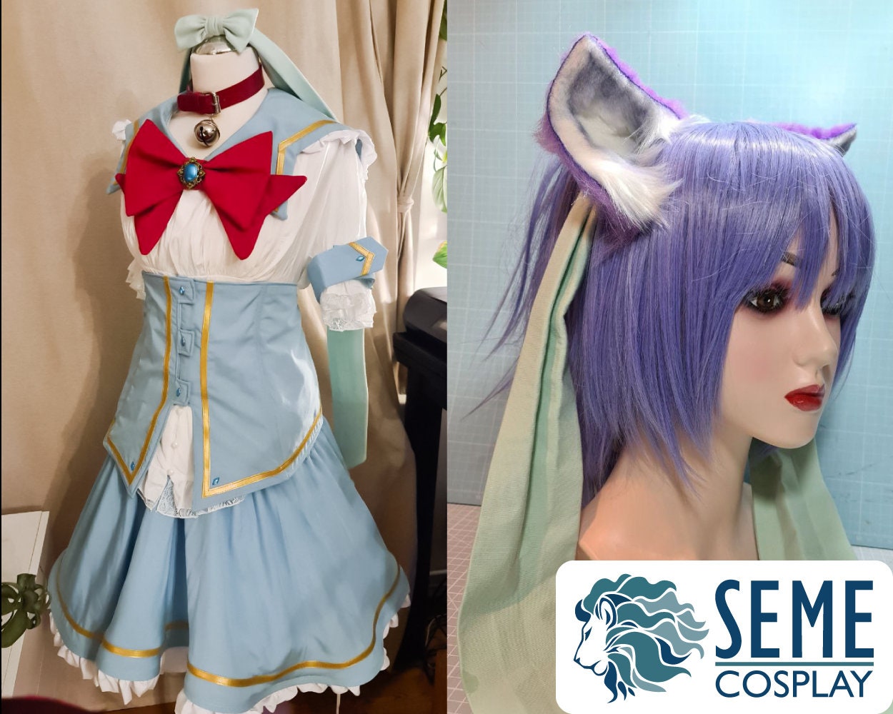 Cinnamon Minaduki Catgirl Full Costume Etsy