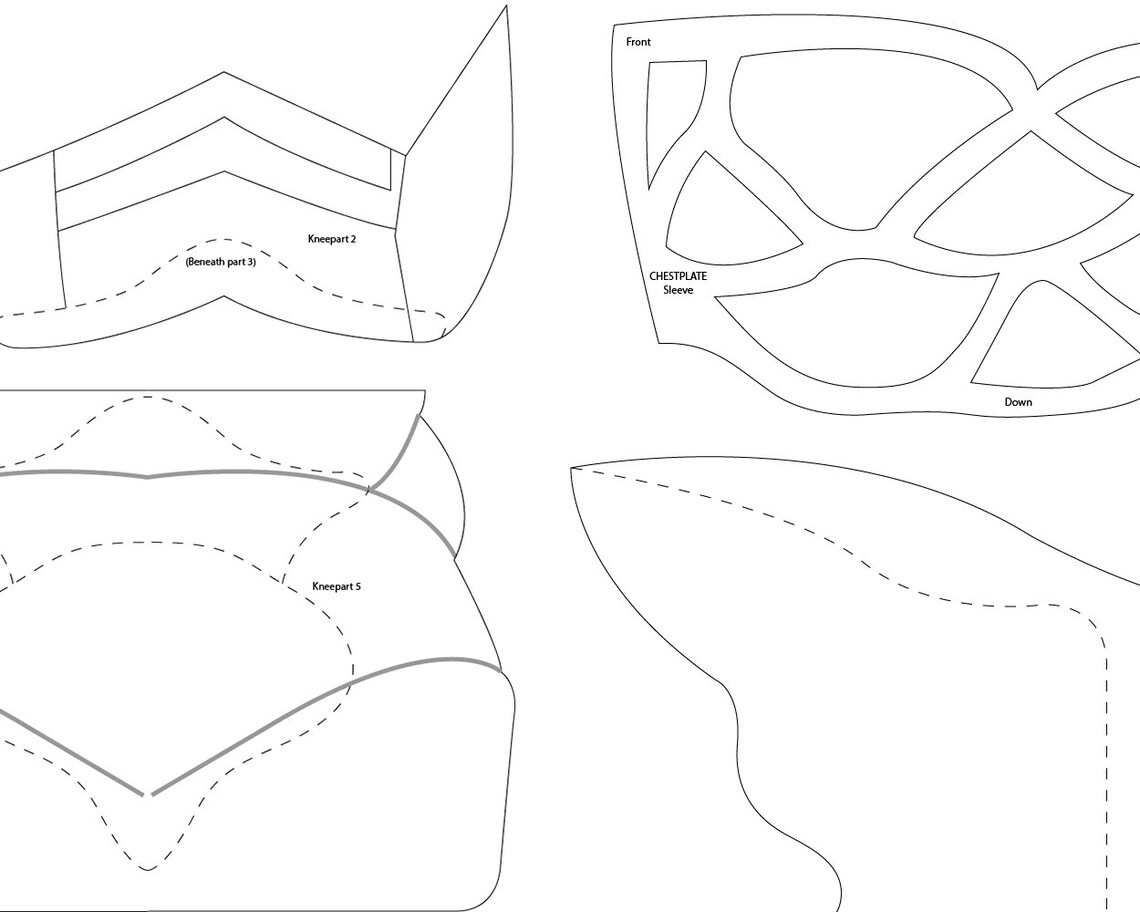 Simple Armor Pattern Cosplay Foam Armor Patterns _ Armor Costume Patterns Free – ATLG