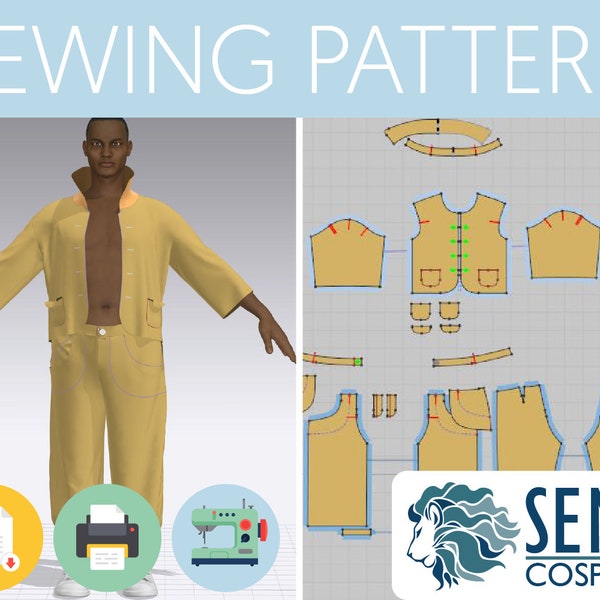 Hawk's | Hero Costume | Sewing pattern