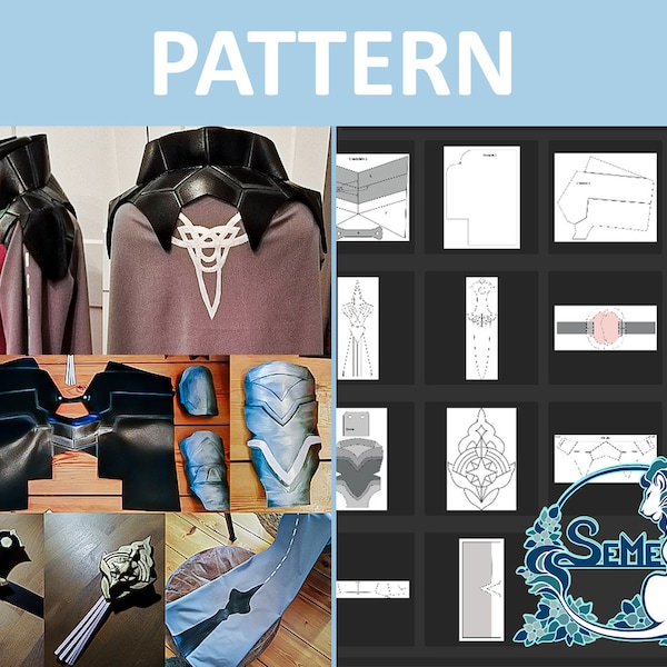 FE3H | Female Byleth Cosplay Costume | Foam Armor Pattern Set with Accessories & Dagger | COMPLETE SET