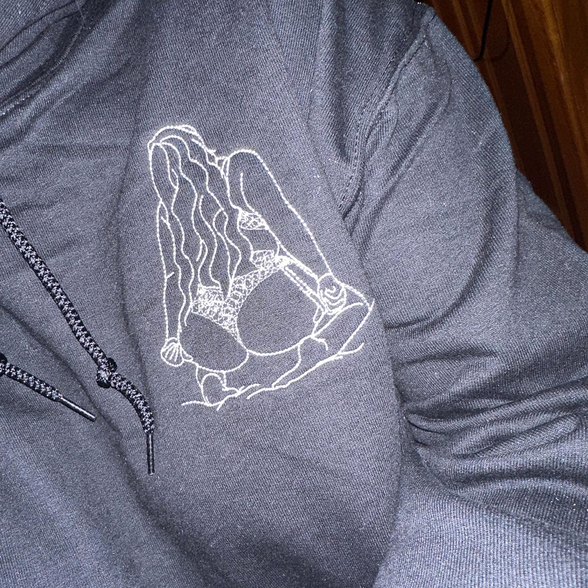 Custom Embroidered Sweatshirt Spicy Photo | Spicy Hoodie for Boyfriend | Spicy Girlfriend Outline Hoodie | Spicy Sweatshirt for Boyfriend