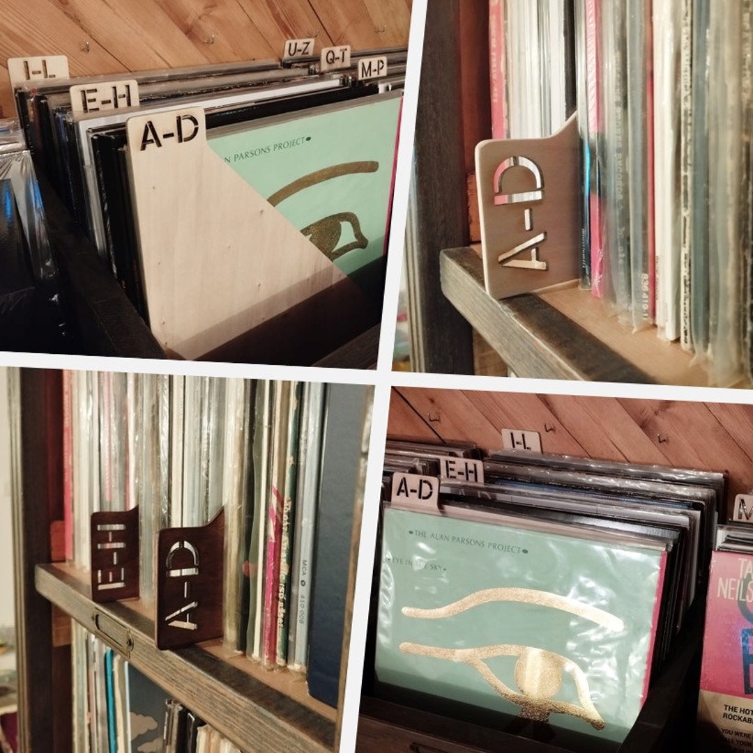 Intercalaires alphabétiques - Disques vinyles - Carton - Marron Intercalaires alphabétiques - Disques vinyles - Carton - Marron