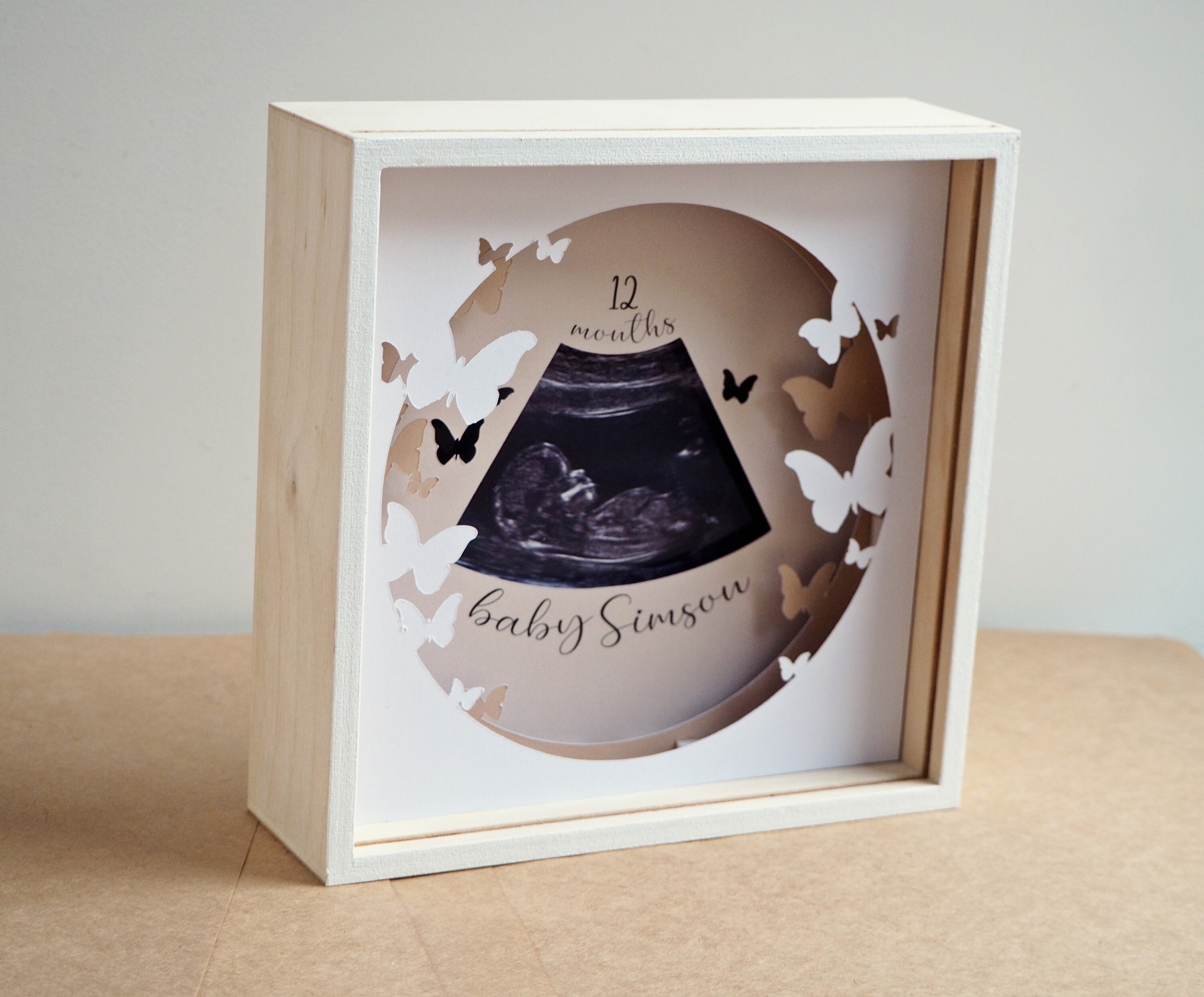 Baby Scan Photo Frame Template| Baby Ultrasound Picture Frame| Baby ...