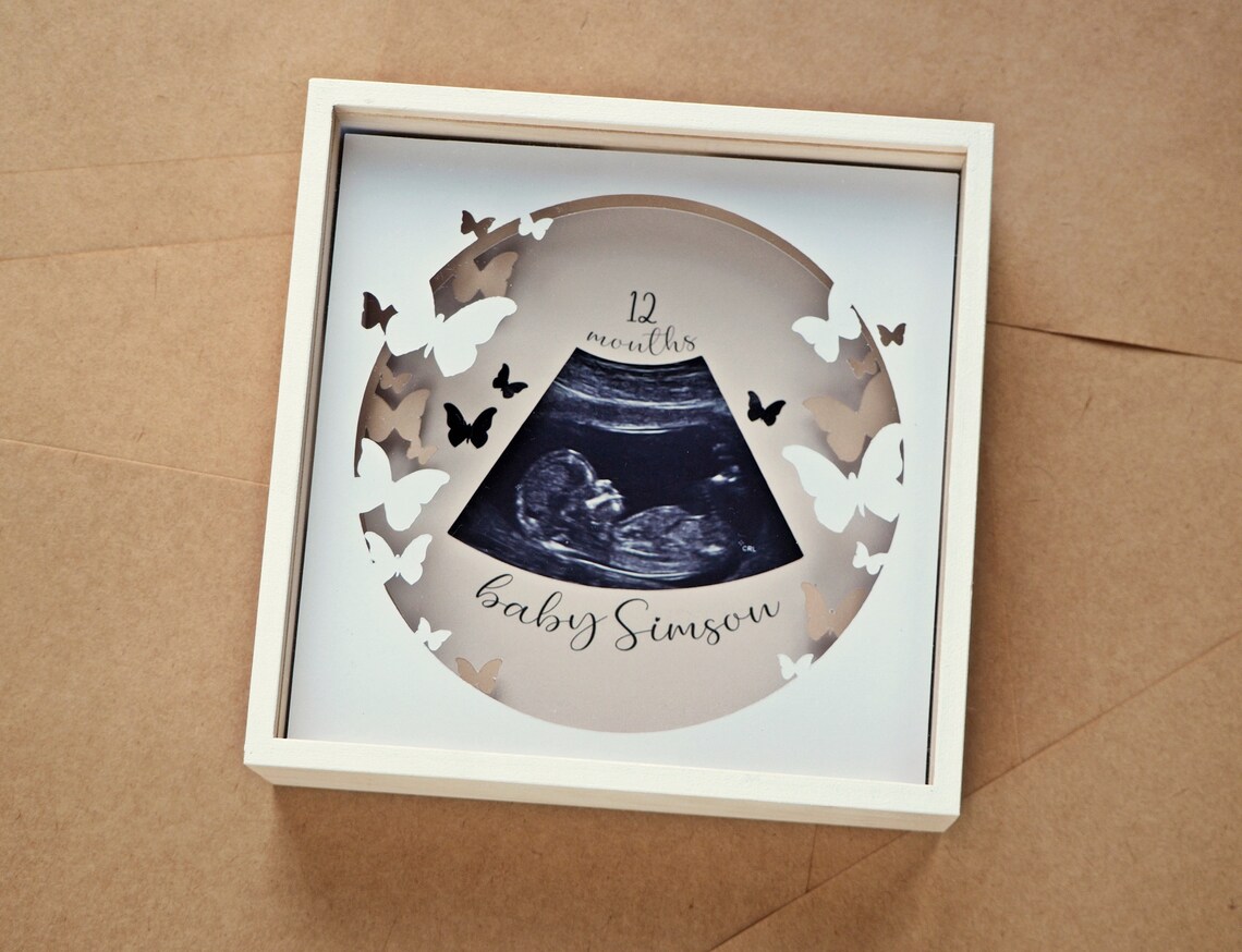 Baby Scan Photo Frame Template| Baby Ultrasound Picture Frame| Baby ...