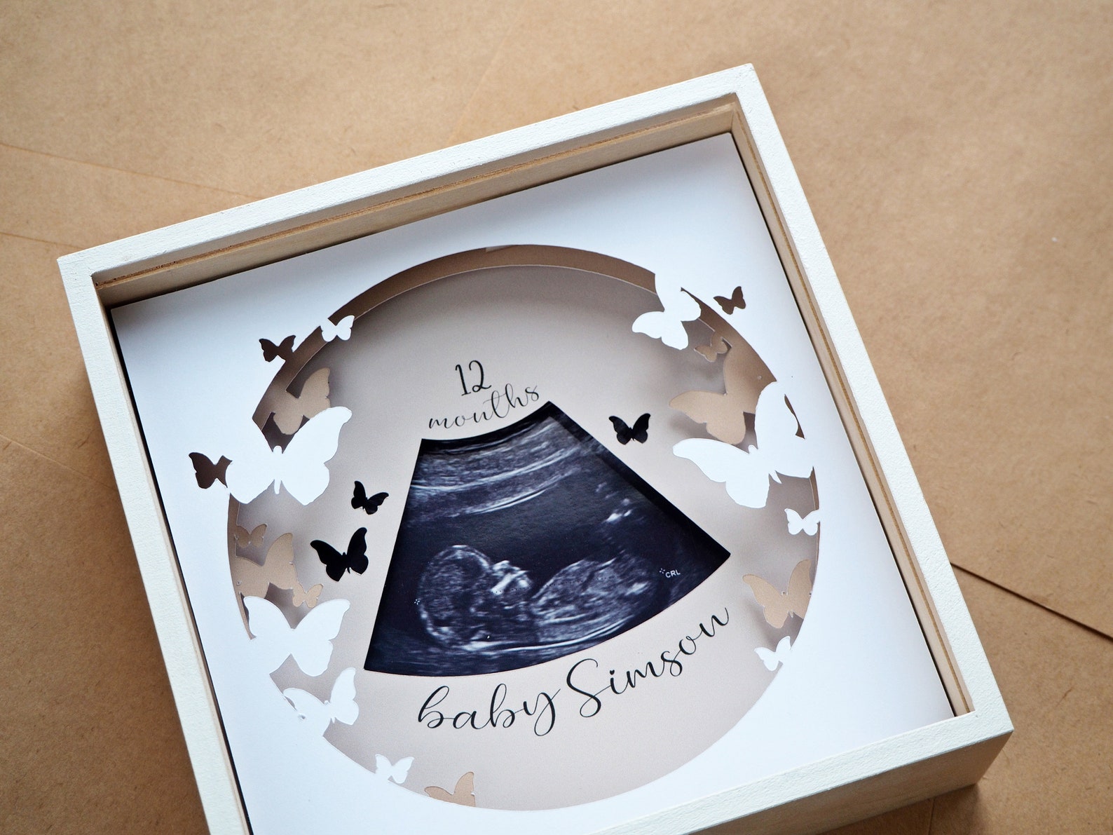 Baby Scan Photo Frame Template| Baby Ultrasound Picture Frame| Baby ...