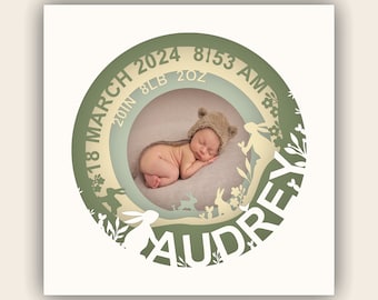Geburtszahlen | Baby Zahlen Fotorahmenvorlage | Baby erster Bilderrahmen | Baby Schattenkasten | Datei für Schneidemaschine | Datei Cricut