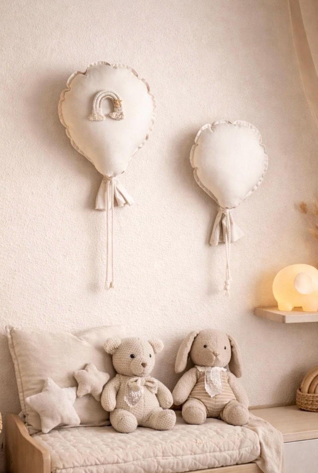 Balloons, Fabric Balloon, Nursery Decor, Wall Decor, Baby Shower Gift ...