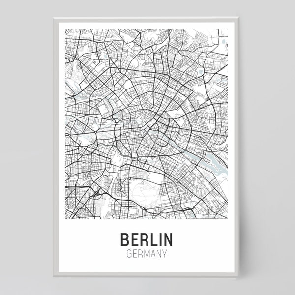 Berlin Map | Berlin Map Prints | Berlin City Print | City Map | Instant Download | Map Print, Map Print, Map Print Poster