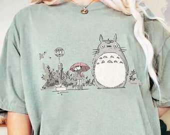 Claire cuenta Facilitar Streetwear Totoro Studio Ghibli Harajuku Kawaii Tshirt - Etsy