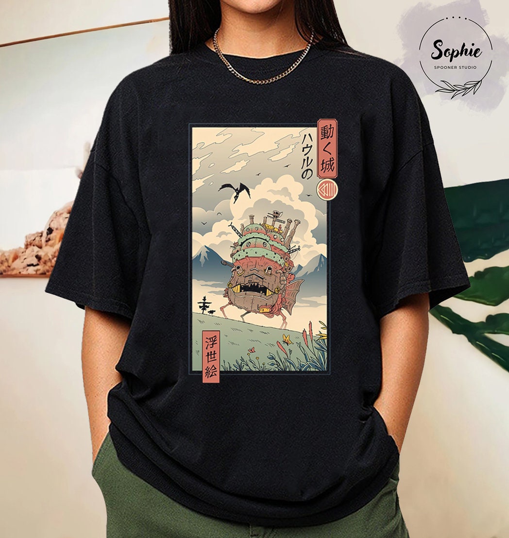 Howl's Moving Castle Howl and Sophie T-shirt Ghibli - Etsy